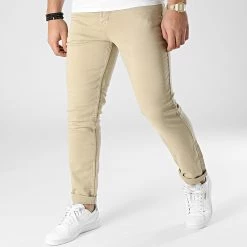 Le moins cher 😉 Jean Slim Molls Beige de American People 😍