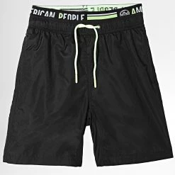 Sortie 🛒 Short De Bain Enfant Bruce Noir de American People 🛒