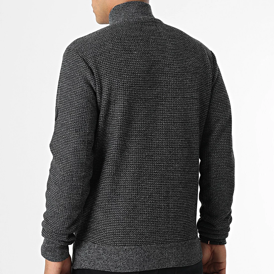 Tout neuf 👍 Gilet Zippé Micro Noir Gris Anthracite de American People 💯 – Image 4