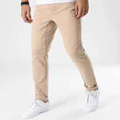 Meilleure affaire 🧨 Jean Slim Paddy Beige de American People 🌟