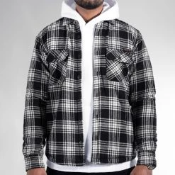 Offres 🌟 Surchemise A Carreaux Choya Noir Blanc de American People 👍