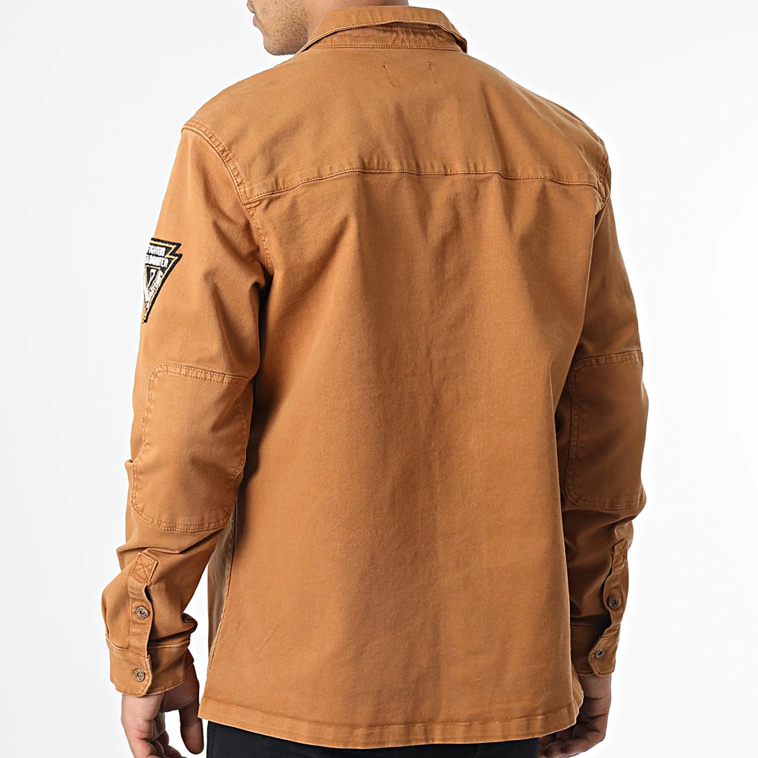 De gros 🔥 Surchemise Manches Longues Capeya 104-08 Camel de American People 😀 – Image 4