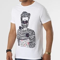 Grosses soldes 🥰 Tee 👕 Shirt Mars Blanc de La Maison Blaggio 🔥