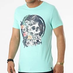 De gros ✔️ Tee 👚 Shirt Melbourne Turquoise de La Maison Blaggio 🤩