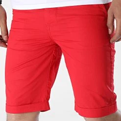 De gros 🎁 Short Chino Matt Rouge de La Maison Blaggio ⭐