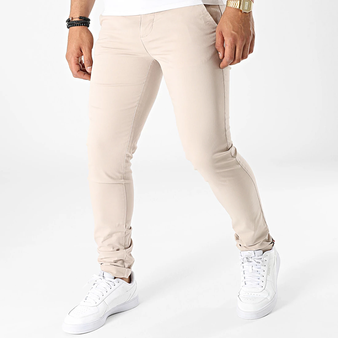 Coupon 🤩 Pantalon Chino Tenali Beige de La Maison Blaggio 🎉