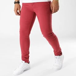 Remise 🎉 Pantalon Chino Tenali Bordeaux de La Maison Blaggio 🔔
