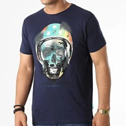 Meilleure vente ⭐ T-shirt Madisson Bleu Marine Chiné de La Maison Blaggio 👏