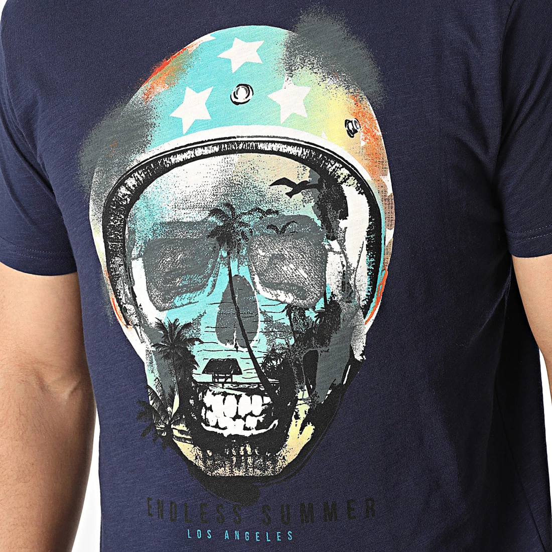 Meilleure vente ⭐ T-shirt Madisson Bleu Marine Chiné de La Maison Blaggio 👏 – Image 2