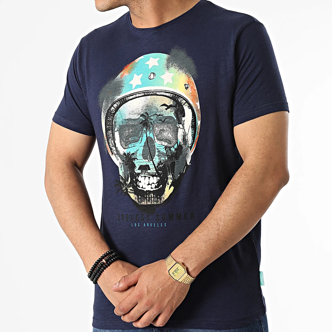 Meilleure vente ⭐ T-shirt Madisson Bleu Marine Chiné de La Maison Blaggio 👏 – Image 3