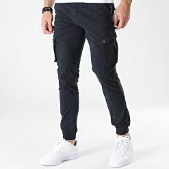 Bon marché 🎁 Pantalon Cargo Bleu Marine de La Maison Blaggio 🛒