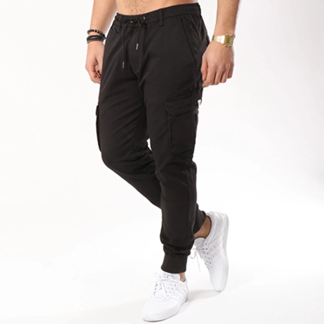 Vente flash ⭐ Pantalon Cargo Reflex Rib Noir de Reell 👖 Jeans 👍