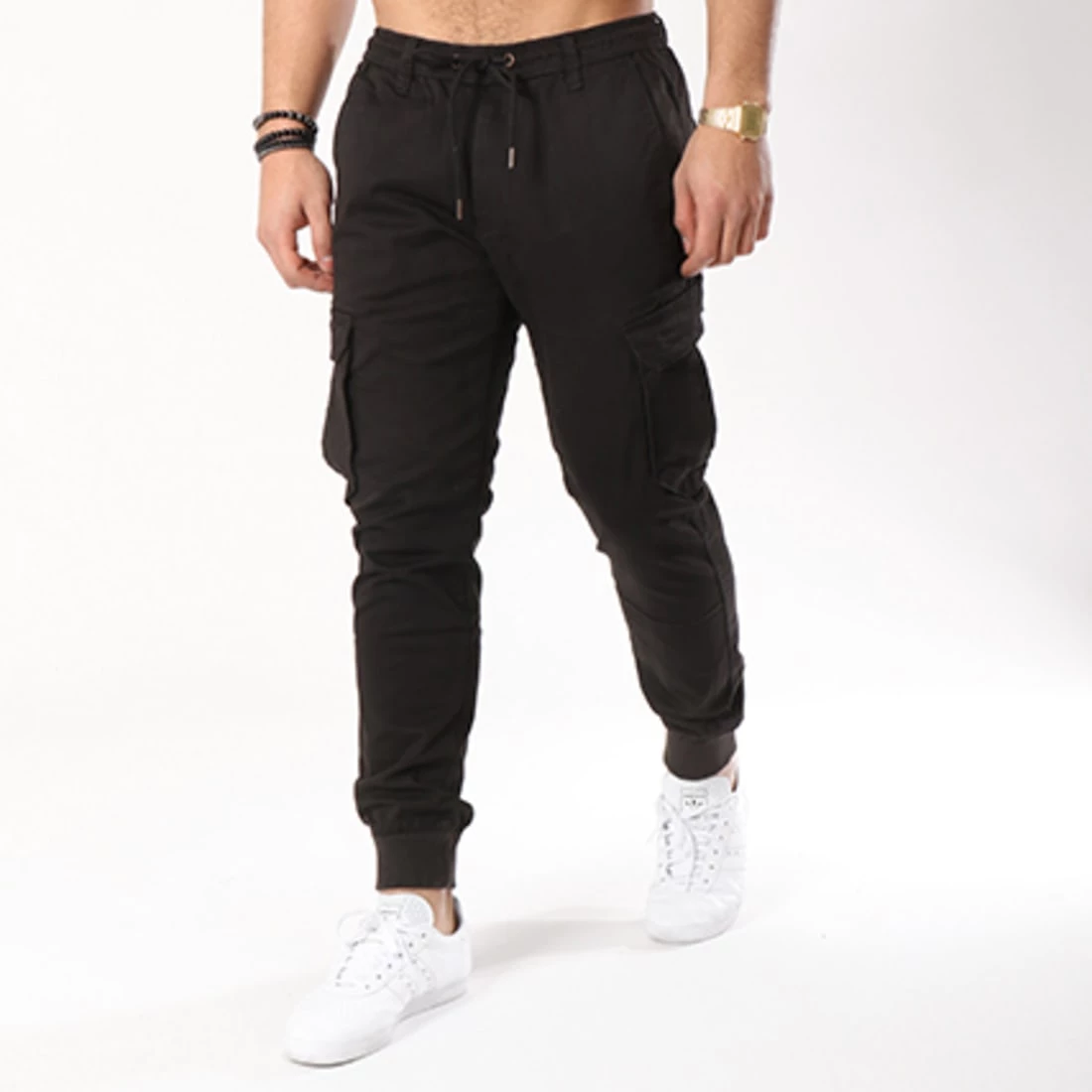 Vente flash ⭐ Pantalon Cargo Reflex Rib Noir de Reell 👖 Jeans 👍 – Image 2