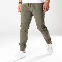 Acheter 🛒 Jogger Pant Reflex Rib Vert Kaki de Reell 👖 Jeans ✨