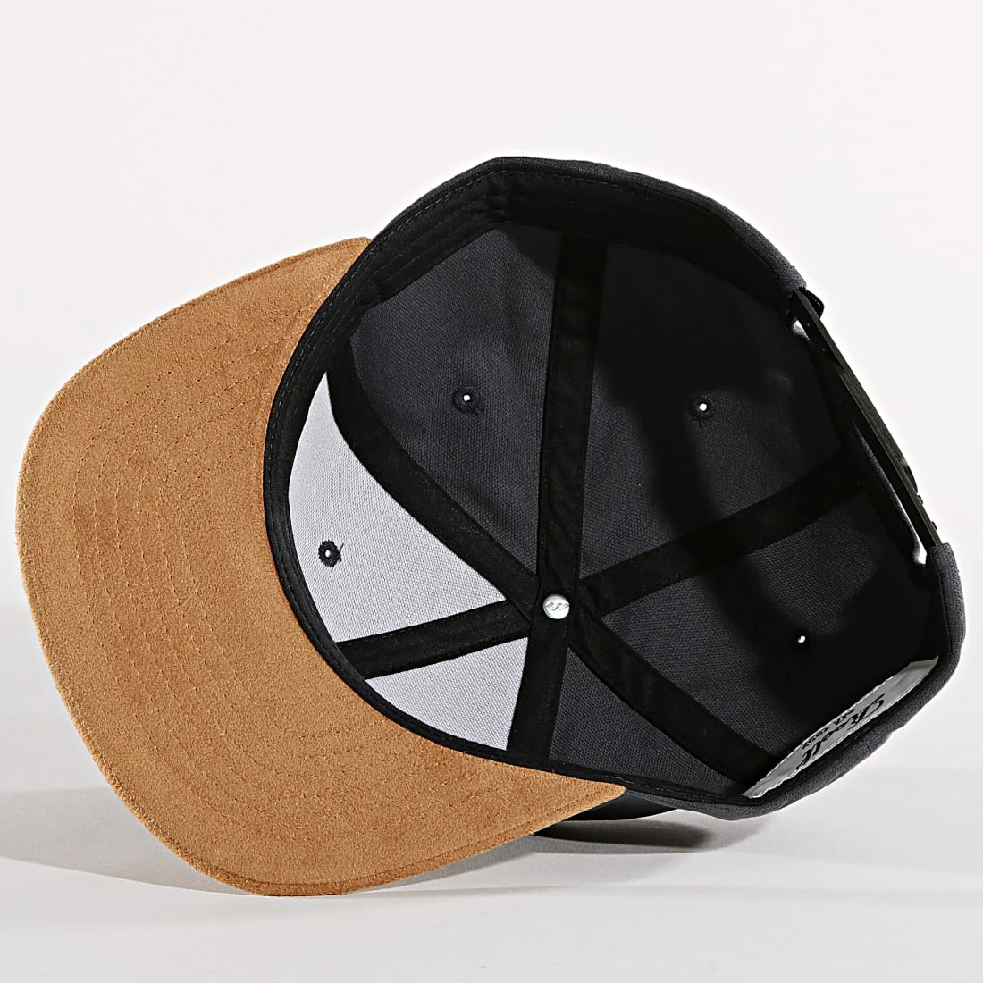 Promo 🎁 Casquette Snapback Suède Gris Anthracite Camel de Reell 👖 Jeans 👏 – Image 3