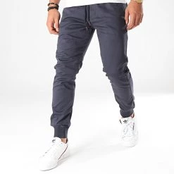 Nouveau 👍 Jogger Pant Reflex Rib Bleu Marine de Reell 👖 Jeans 🔥