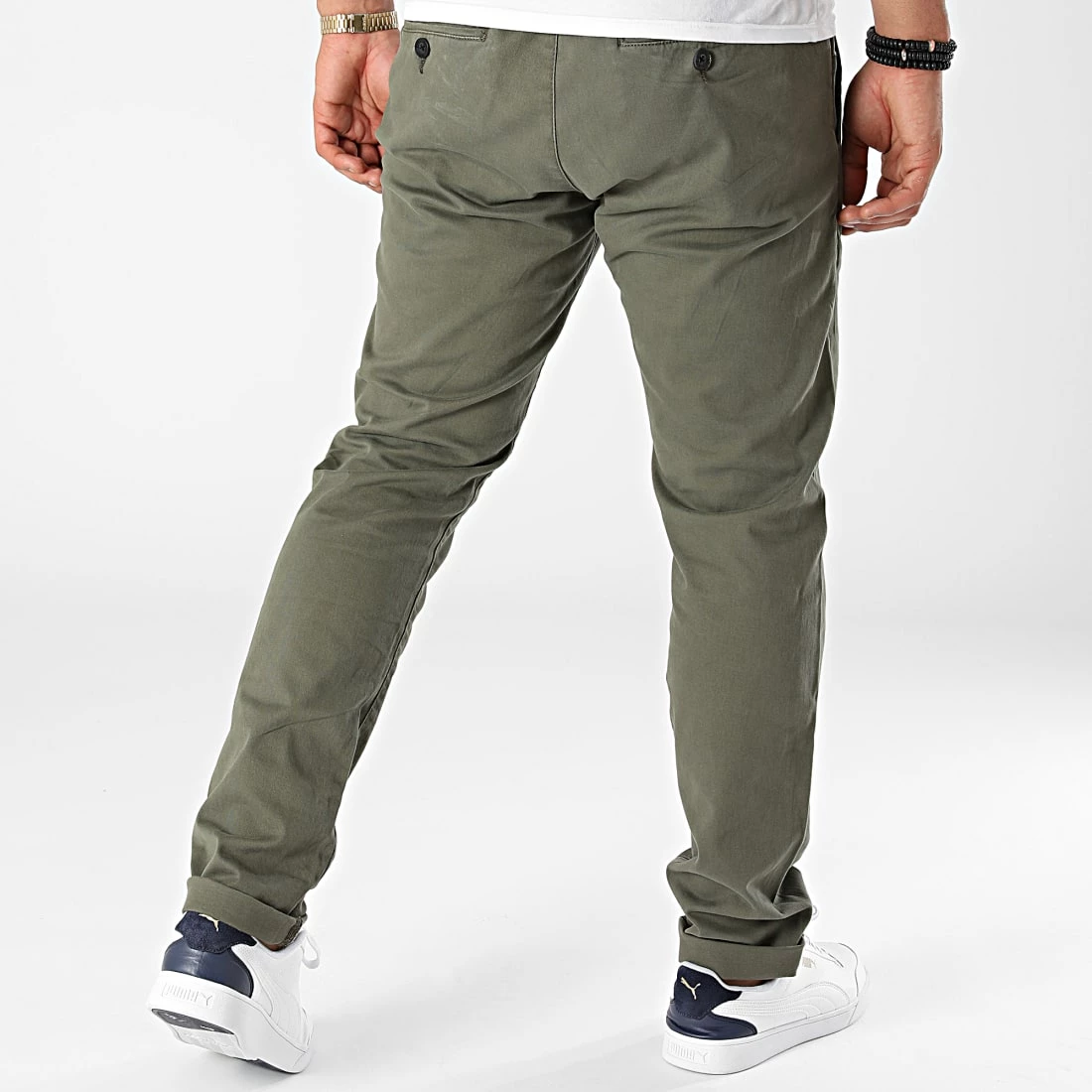 Coupon 👏 Pantalon Chino Flex Easy Vert Kaki de Reell 👖 Jeans 😍 – Image 4