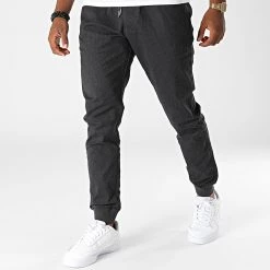 Top 10 😉 Jogger Pant Reflex Rib Gris Anthracite Chiné de Reell 👖 Jeans ⌛