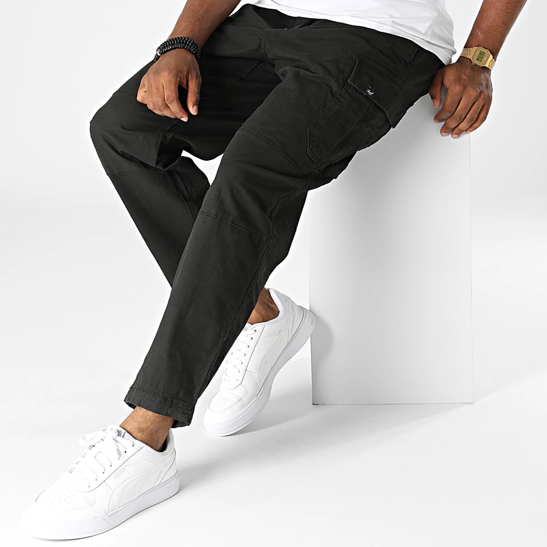 Tout neuf 👍 Pantalon Cargo Reflex Loose Noir de Reell 👖 Jeans 🔔 – Image 3