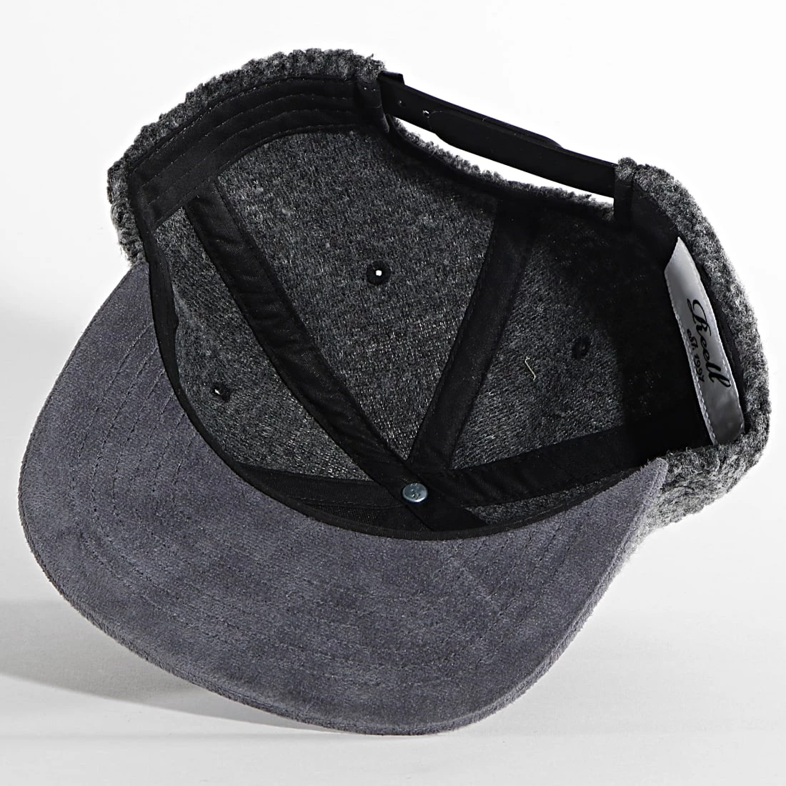 Le moins cher 👏 Casquette Snapback Suede Gris de Reell 👖 Jeans 🎉 – Image 4