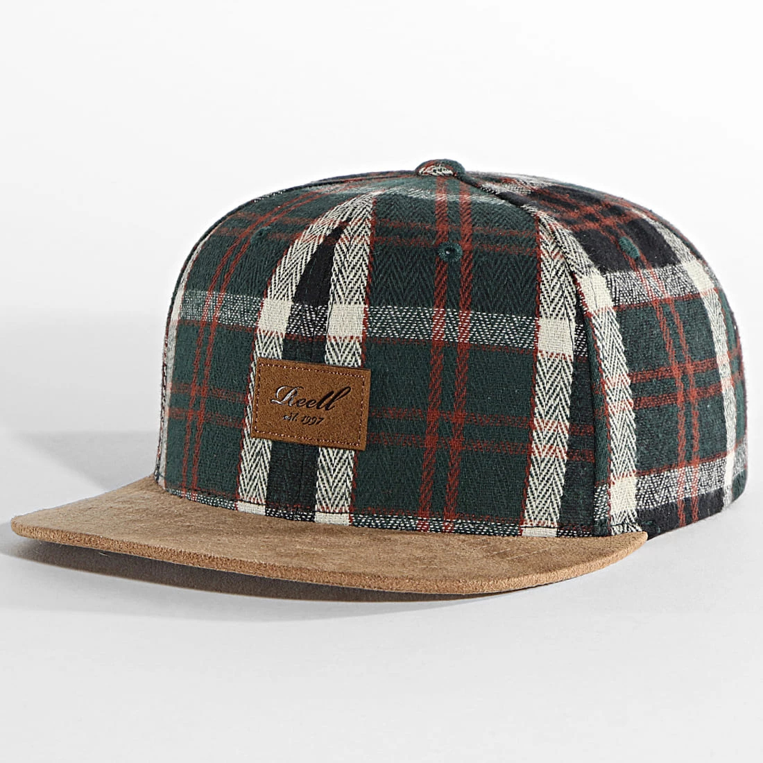 Sortie 🥰 Casquette Snapback Suede Vert de Reell 👖 Jeans 🤩