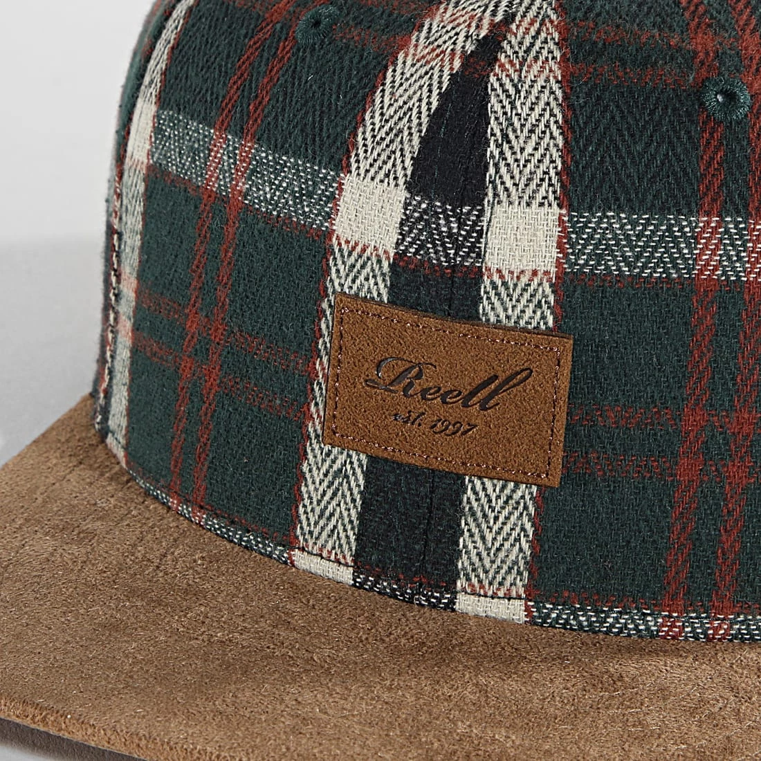 Sortie 🥰 Casquette Snapback Suede Vert de Reell 👖 Jeans 🤩 – Image 2