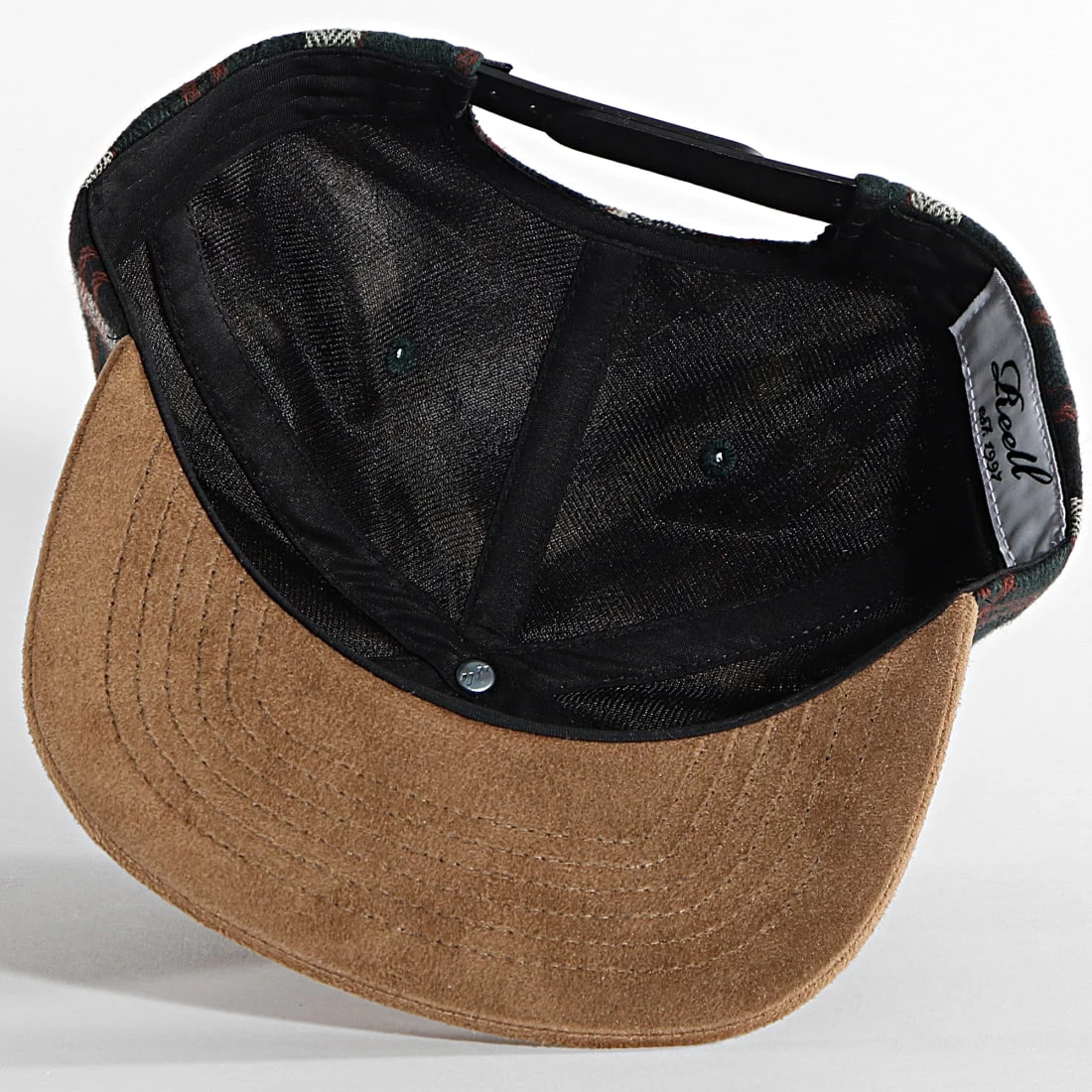 Sortie 🥰 Casquette Snapback Suede Vert de Reell 👖 Jeans 🤩 – Image 4