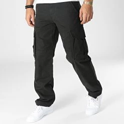 Sortie 🛒 Pantalon Cargo Flex Noir de Reell 👖 Jeans 😉