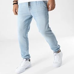 Bon marché ❤️ Pantalon Jogging Jean Reflex 2 Bleu Wash de Reell 👖 Jeans 😍