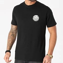 Acheter 🔔 Tee 👕 Shirt Wettie Essential Noir de Rip Curl 🧨