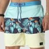 Remise ❤️ Short De Bain Blocking CBOVJ4 Vert Clair Bleu Marine Jaune Floral de Rip Curl ✨