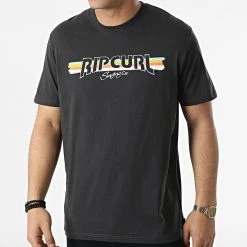 Bon marché ❤️ Tee 👕 Shirt Surf Revival Yeh Mumma CTEXP9 Noir de Rip Curl 👏