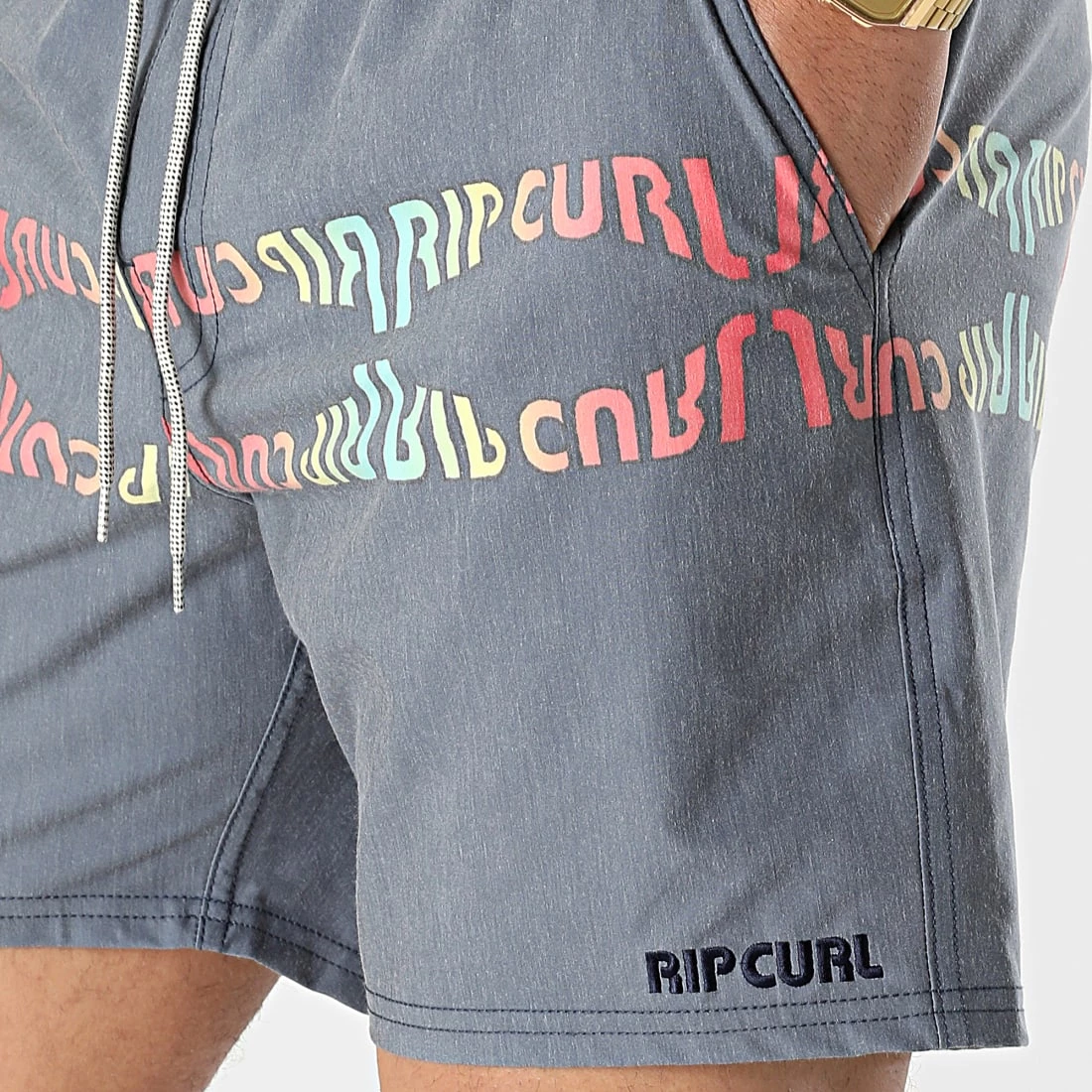 Meilleur prix 🌟 Short Jogging Surf Revival Inverted Volley CBOTF9 Bleu Marine Chiné de Rip Curl ✔️ – Image 2