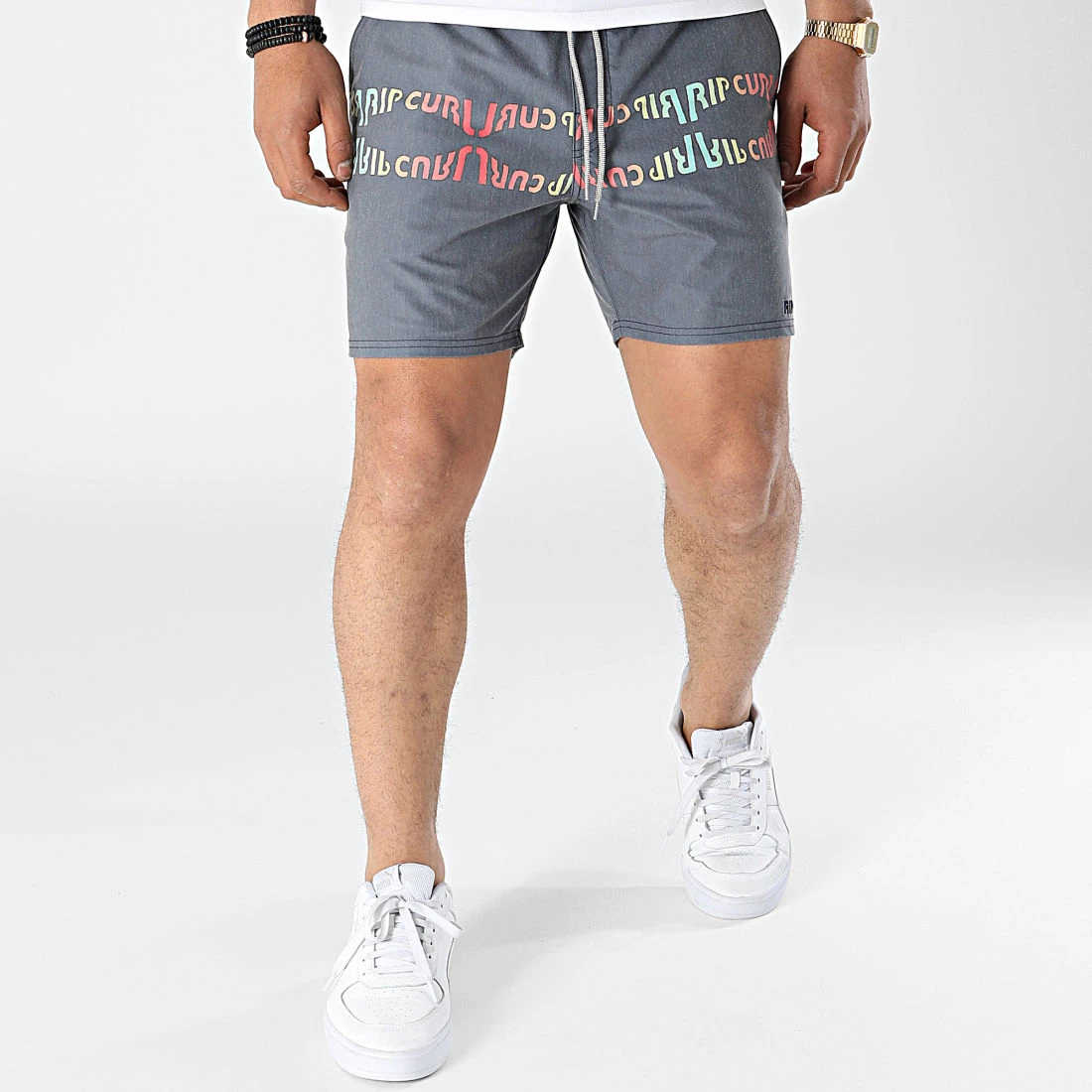 Meilleur prix 🌟 Short Jogging Surf Revival Inverted Volley CBOTF9 Bleu Marine Chiné de Rip Curl ✔️ – Image 3