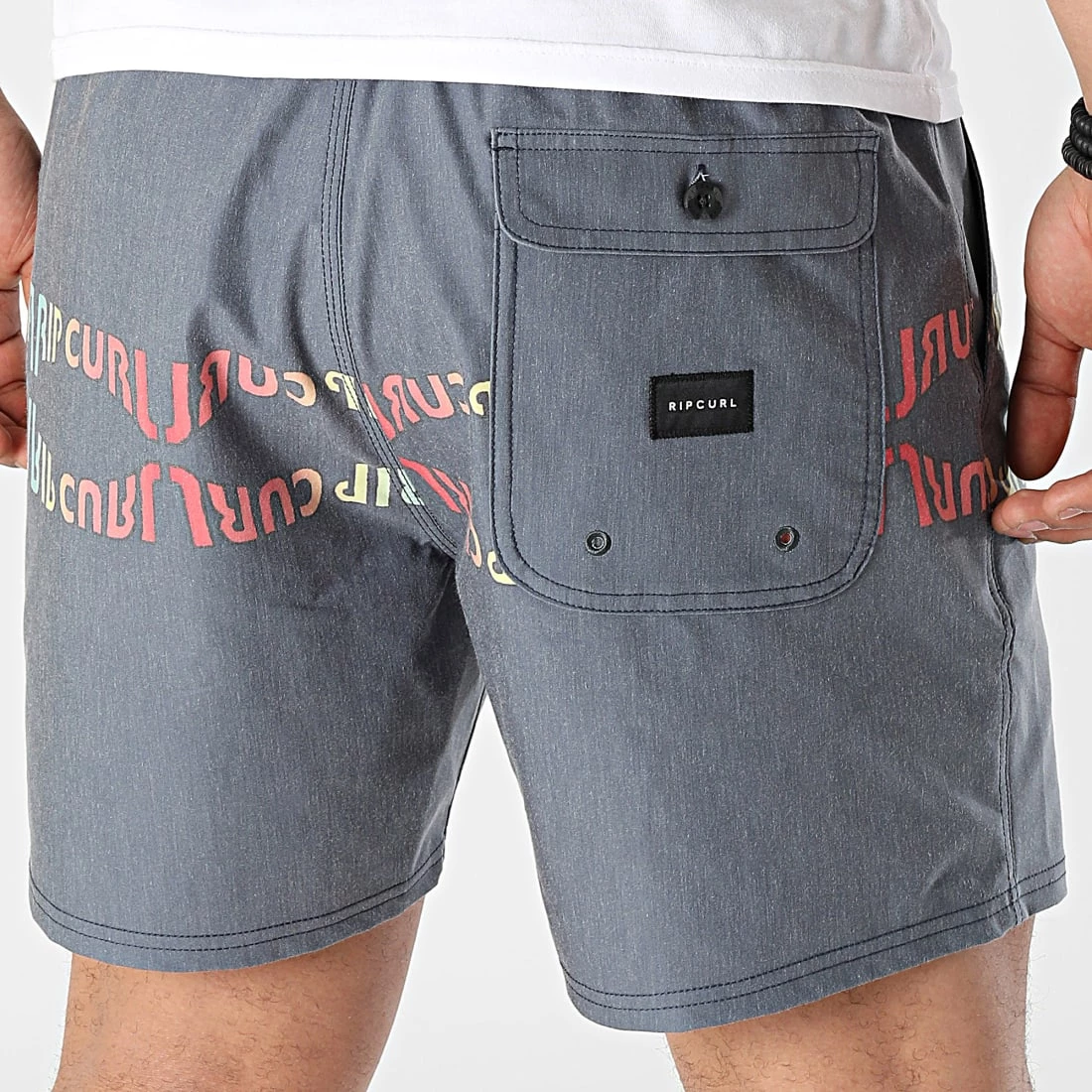 Meilleur prix 🌟 Short Jogging Surf Revival Inverted Volley CBOTF9 Bleu Marine Chiné de Rip Curl ✔️ – Image 4