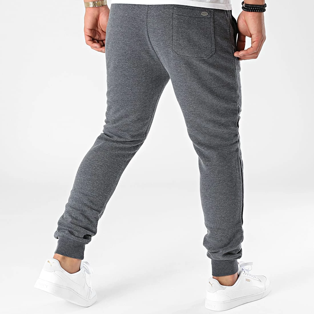 Vente flash 💯 Pantalon Jogging Peckham Bleu Marine Chiné de Tokyo Laundry 🔥 – Image 4