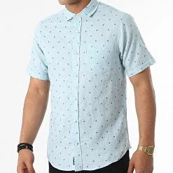 Meilleur prix ⌛ Chemise A Manches Courtes Kume Bleu Clair de Tokyo Laundry ⌛