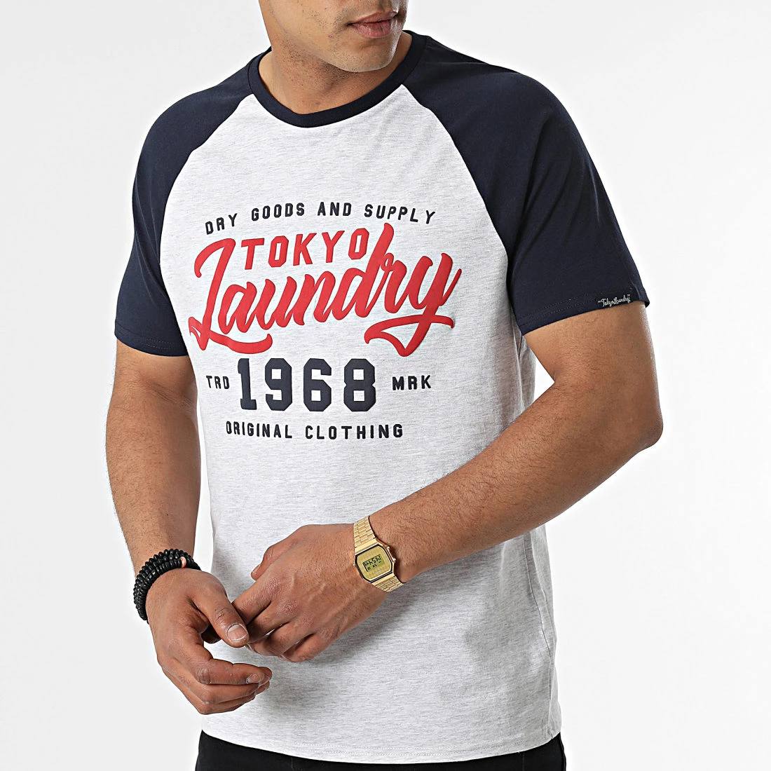 Les meilleures critiques de 😍 Tee 👚 Shirt Raggo Gris Clair Chiné Bleu Marine de Tokyo Laundry ✨ – Image 3