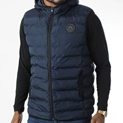 Meilleur prix 😀 Doudoune Capuche Sans Manches Tamaki Bleu Marine de Tokyo Laundry 👏