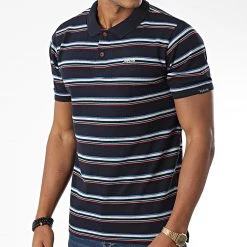 Bon marché 😀 Polo Manches Courtes Gazza Bleu Marine de Tokyo Laundry 🎁