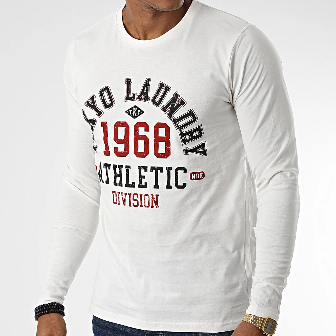 Meilleur prix 🛒 Tee 👕 Shirt Manches Longues Abloom Beige Clair de Tokyo Laundry 🧨