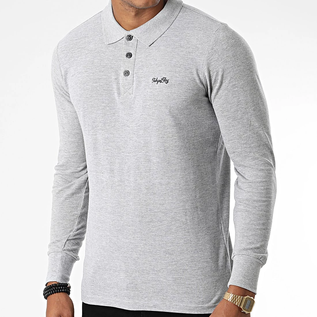 Meilleur prix đ Polo Manches Longues Kalenza Gris Chiné de Tokyo Laundry đ„°