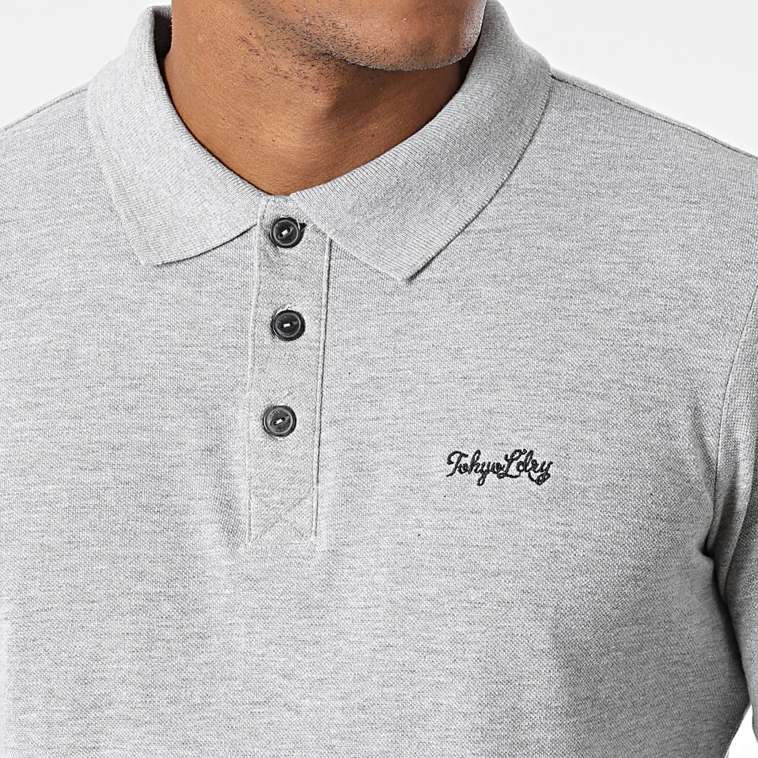 Meilleur prix đ Polo Manches Longues Kalenza Gris Chiné de Tokyo Laundry đ„° â Image 2