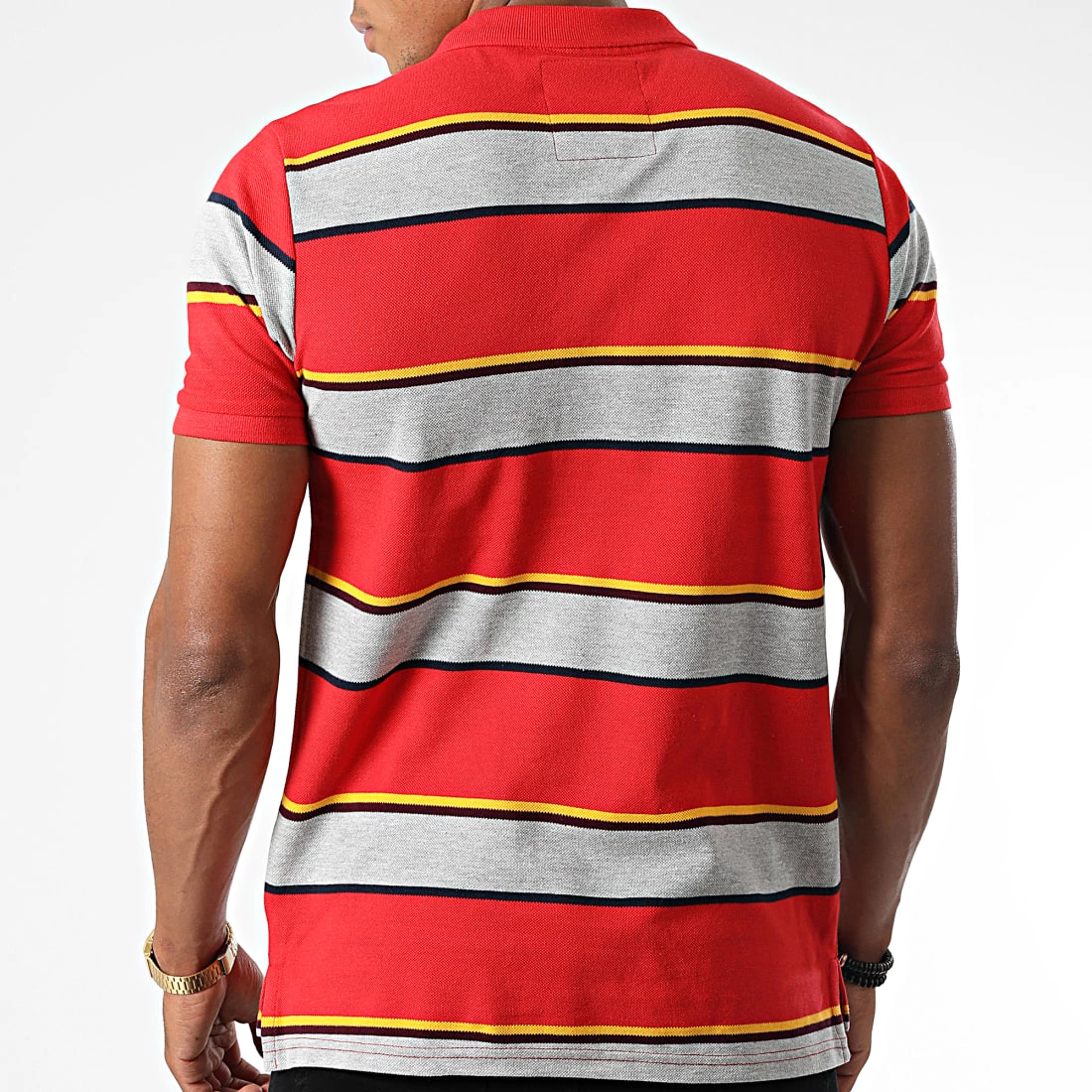 Acheter 🎁 Polo Manches Courtes Nova Rouge Gris de Tokyo Laundry ✔️ – Image 4