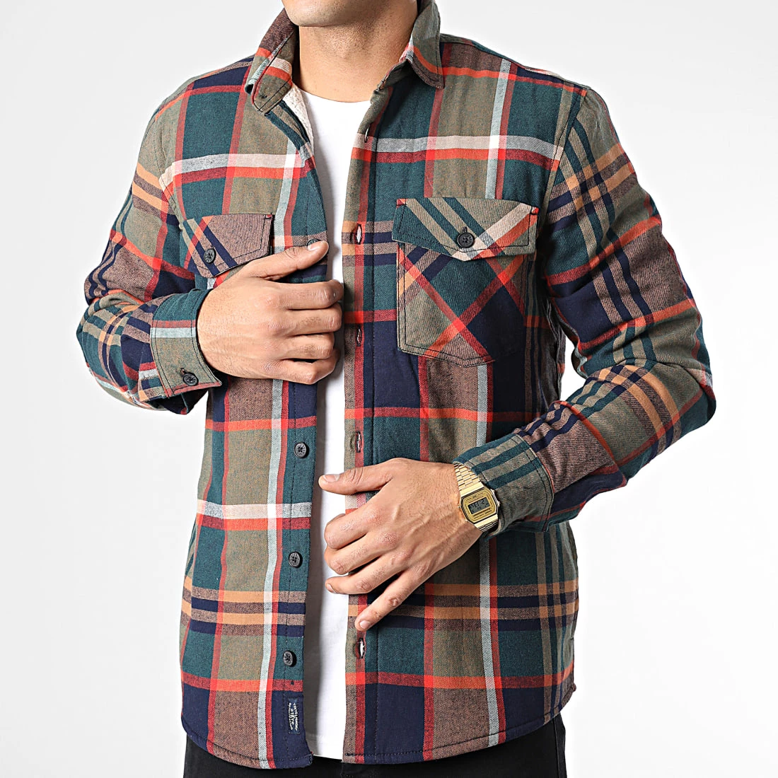 Top 10 🛒 Surchemise A Carreaux Pokhara Vert Kaki Vert Bleu Marine de Tokyo Laundry ❤️