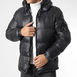 Grosses soldes 🥰 Doudoune Capuche Eitan Noir de Tokyo Laundry 🔔